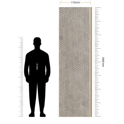 ALPHA - 15 / CISCON VOGUE COLLECTION / ALPHA-BETA SERIES / LOUVERS / 8 FT x 170MM