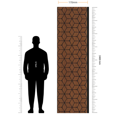 ALPHA - 16 / CISCON VOGUE COLLECTION / ALPHA-BETA SERIES / LOUVERS / 8 FT x 170MM