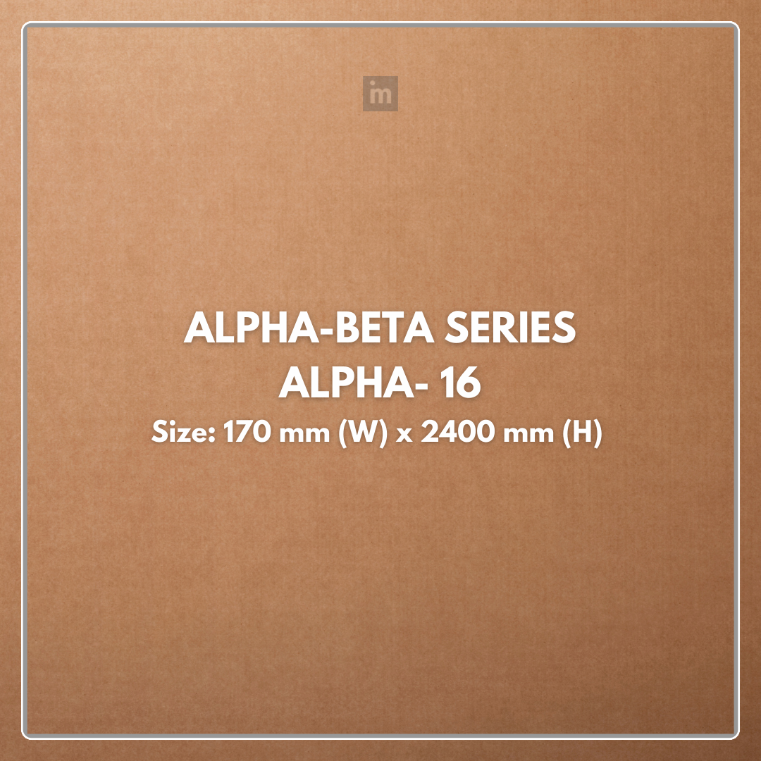 ALPHA - 16 / CISCON VOGUE COLLECTION / ALPHA-BETA SERIES / LOUVERS / 8 FT x 170MM