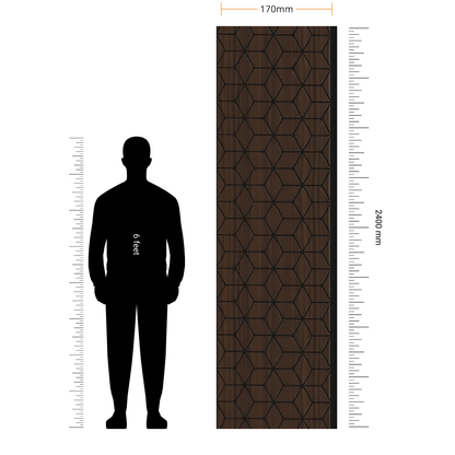 ALPHA- 17 / CISCON VOGUE COLLECTION / ALPHA-BETA SERIES / LOUVERS / 8 FT x 170MM