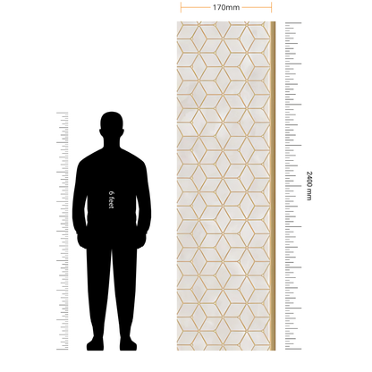 ALPHA- 18 / CISCON VOGUE COLLECTION / ALPHA-BETA SERIES / LOUVERS / 8 FT x 170MM