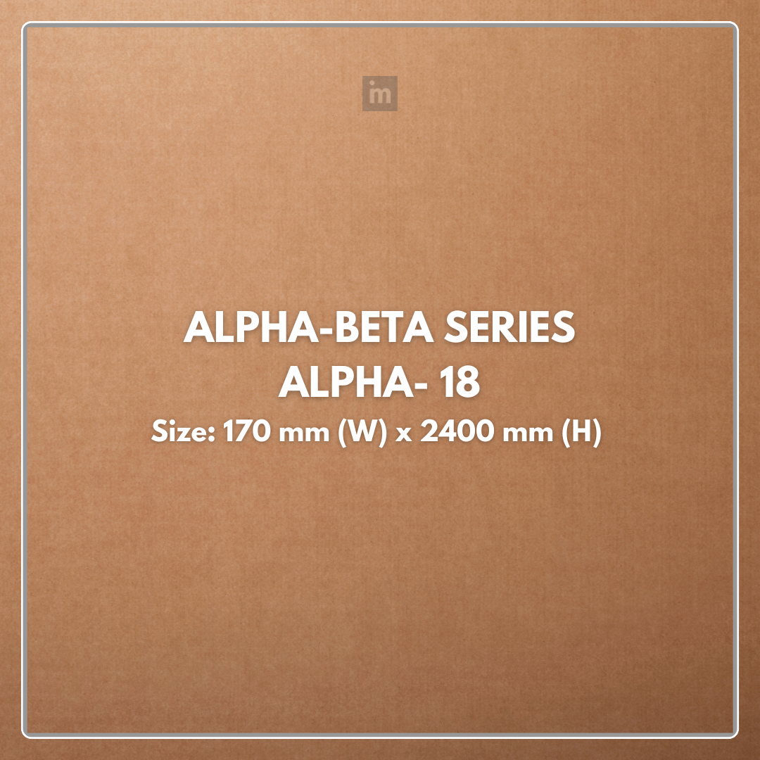 ALPHA- 18 / CISCON VOGUE COLLECTION / ALPHA-BETA SERIES / LOUVERS / 8 FT x 170MM