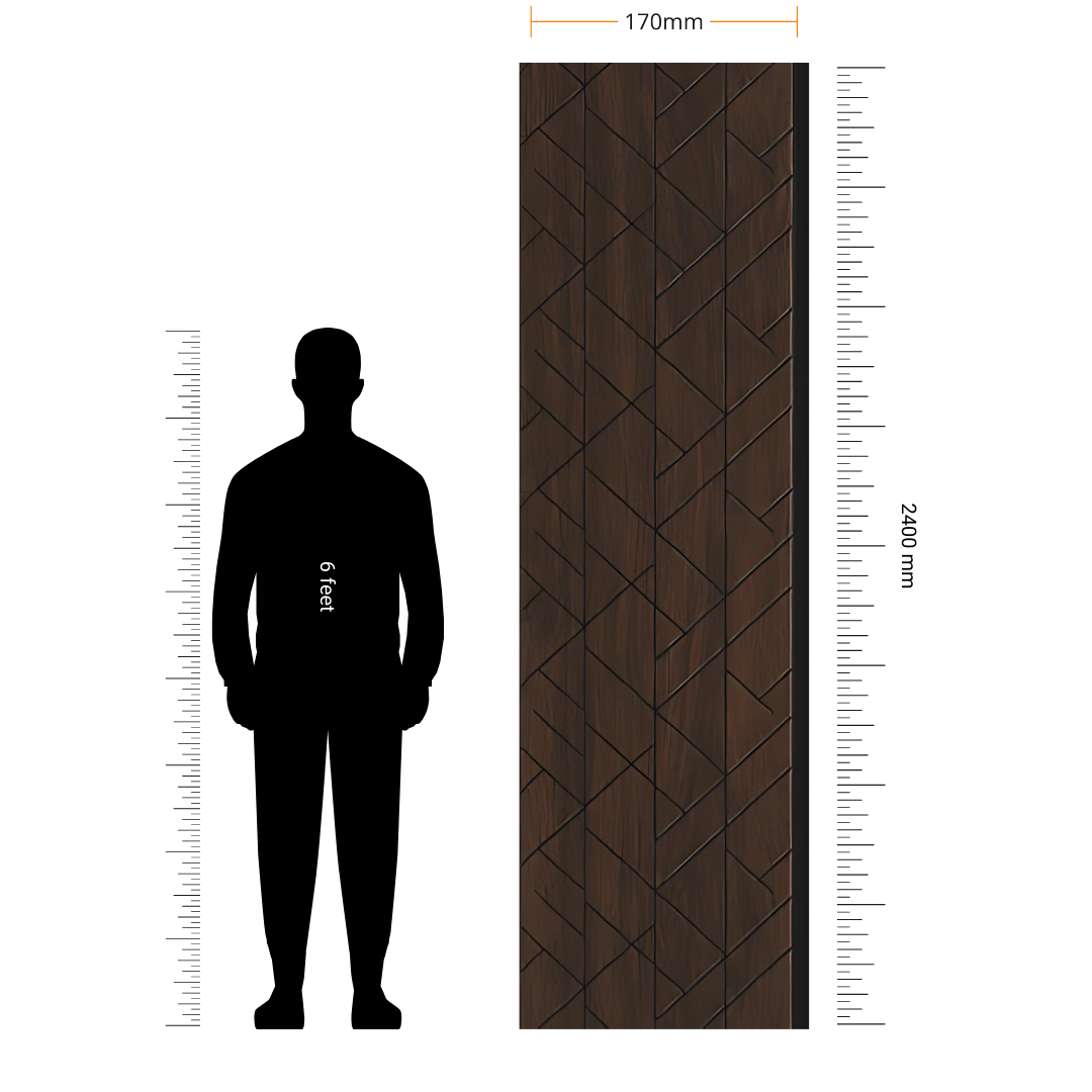 ALPHA- 19 / CISCON VOGUE COLLECTION / ALPHA-BETA SERIES / LOUVERS / 8 FT x 170MM