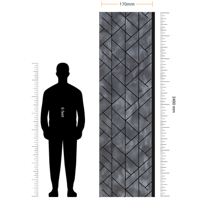 ALPHA- 20 / CISCON VOGUE COLLECTION / ALPHA-BETA SERIES / LOUVERS / 8 FT x 170MM