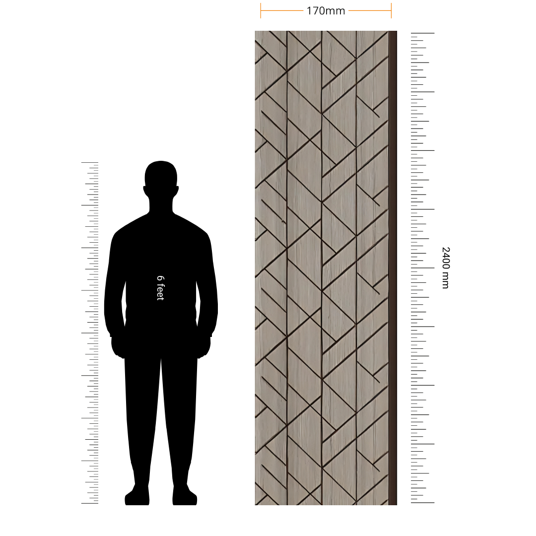 ALPHA- 21 / CISCON VOGUE COLLECTION / ALPHA-BETA SERIES / LOUVERS / 8 FT x 170MM