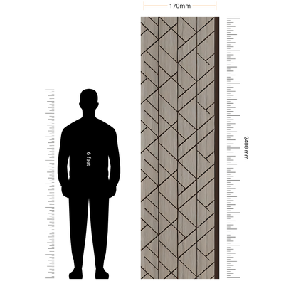 ALPHA- 21 / CISCON VOGUE COLLECTION / ALPHA-BETA SERIES / LOUVERS / 8 FT x 170MM