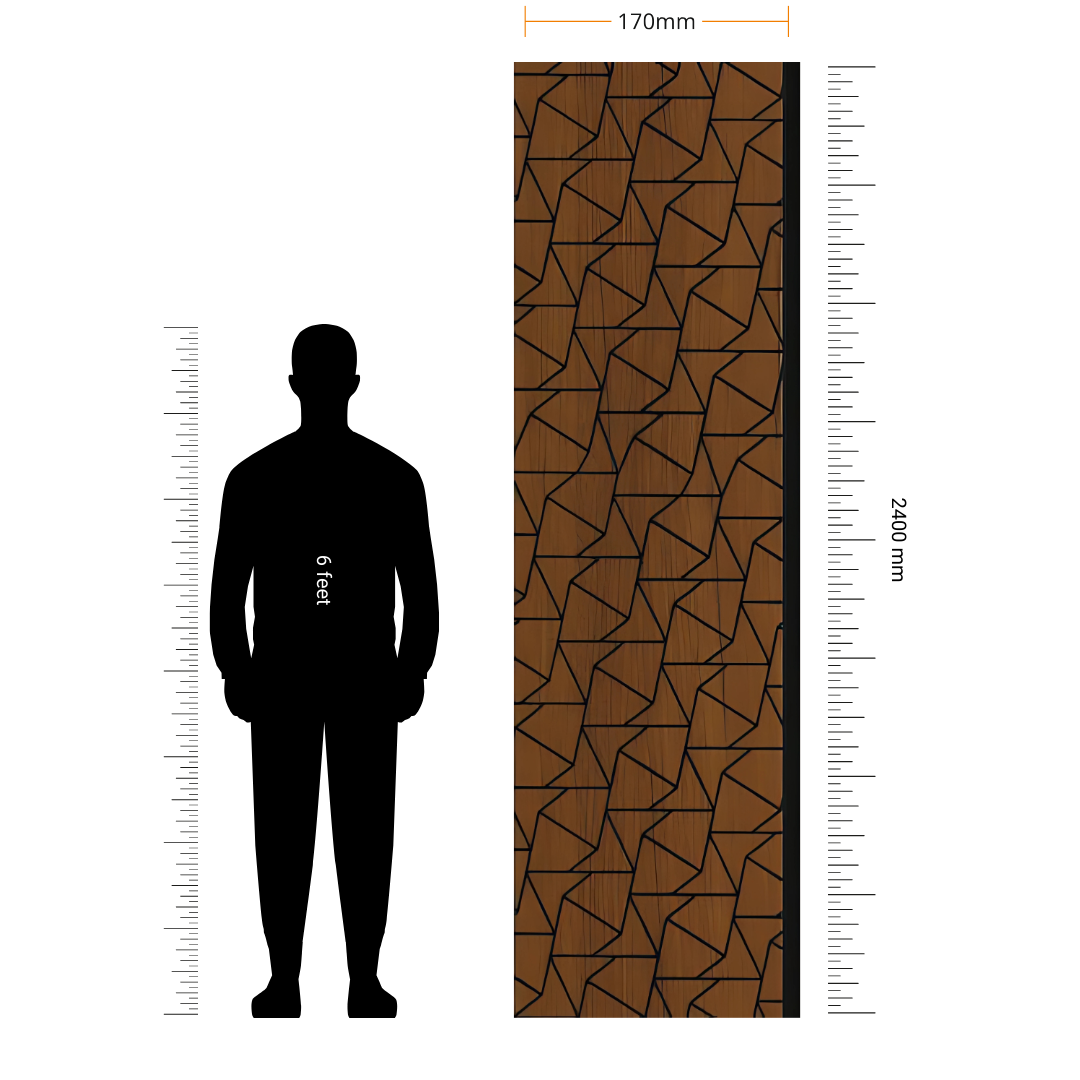 ALPHA- 22 / CISCON VOGUE COLLECTION / ALPHA-BETA SERIES / LOUVERS / 8 FT x 170MM