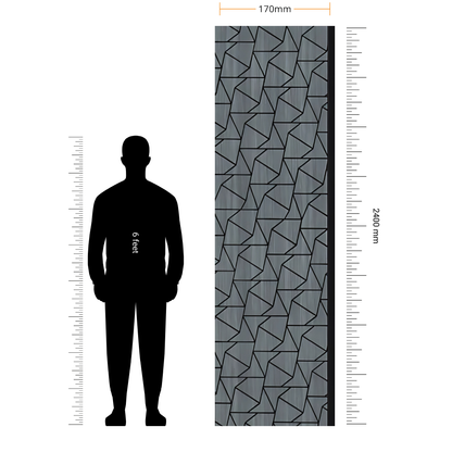 ALPHA- 23 / CISCON VOGUE COLLECTION / ALPHA-BETA SERIES / LOUVERS / 8 FT x 170MM