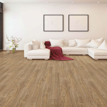 385 - ALPINE WALNUT - AC5 1215MM X 128MM X 8MM - ELEVATE LUXURIOUS WALNUT SHADES  - LAMINATE WOODEN  FLOORING