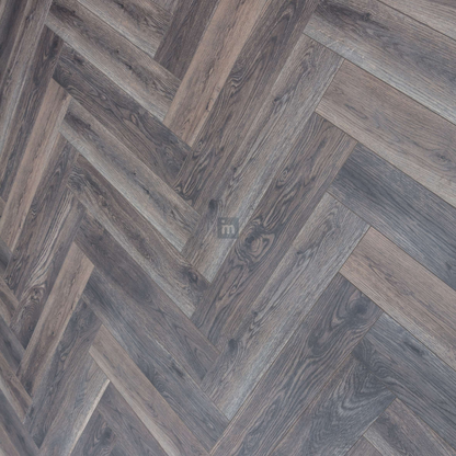 AMERICAN BLACK WALNUT - AC4  12MM - HERRINGBONE COLLECTION - REAL WOOD - MATT SURFACE - LAMINATE FLOORING