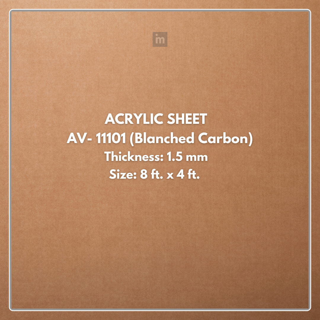 AV - 11101 - BLANCHED CARBON - MARMO ITALIANO - 2440MM X 1220MM (8FT X 4FT) - 1.5MM - 6H ANTI SCRATCH ACRYLIC SHEET