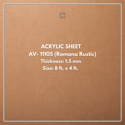 AV - 11105  - ROMAN RUSTIC - MARMO ITALIANO - 2440MM X 1220MM (8FT X 4FT) - 1.5MM - 6H ANTI SCRATCH ACRYLIC SHEET