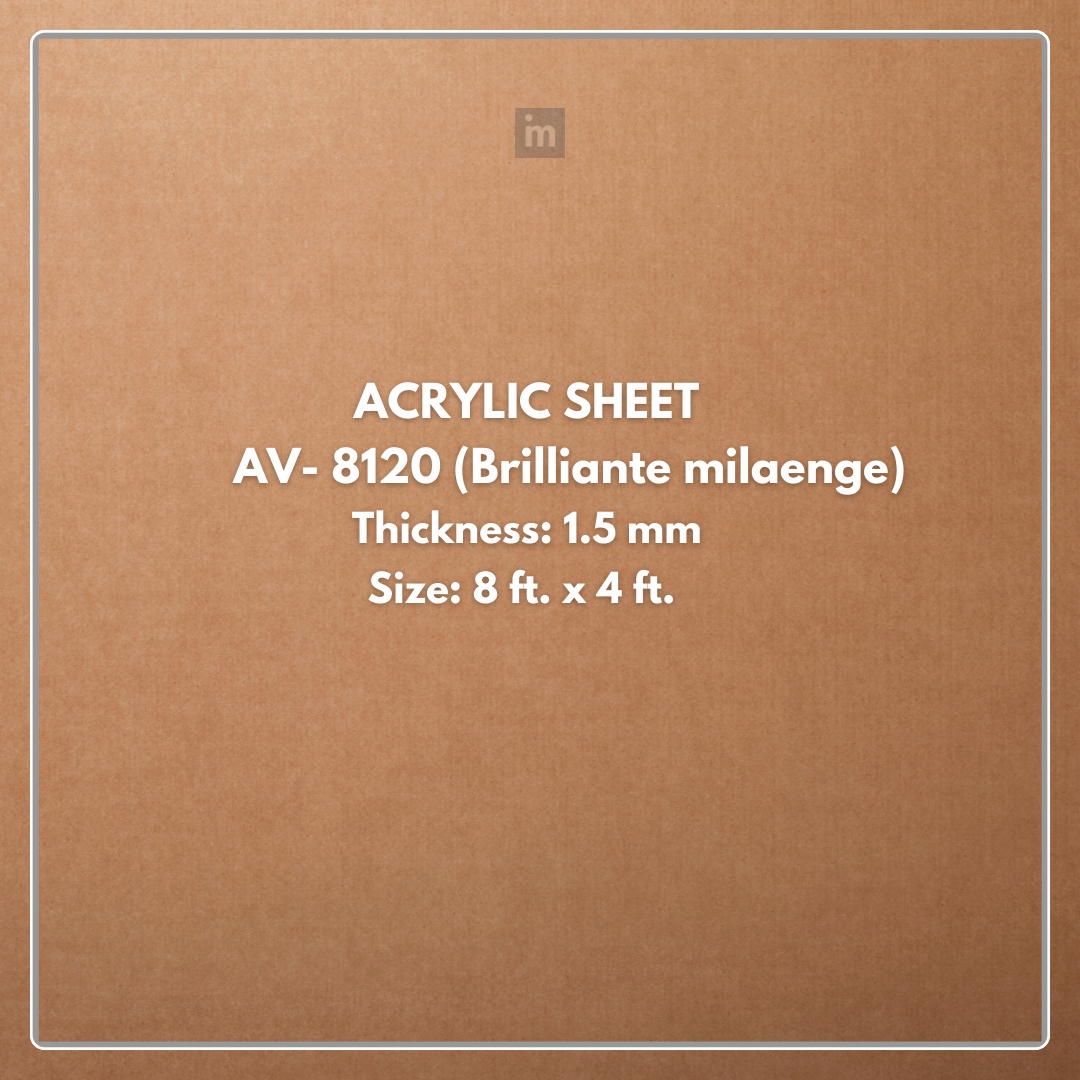 AV - 8120 - BRILLIANTE MILAENGE - CITY - 2440MM X 1220MM (8FT X 4FT) - 1.5MM - 6H ANTI SCRATCH ACRYLIC SHEET