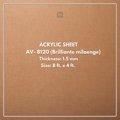 AV - 8120 - BRILLIANTE MILAENGE - CITY - 2440MM X 1220MM (8FT X 4FT) - 1.5MM - 6H ANTI SCRATCH ACRYLIC SHEET
