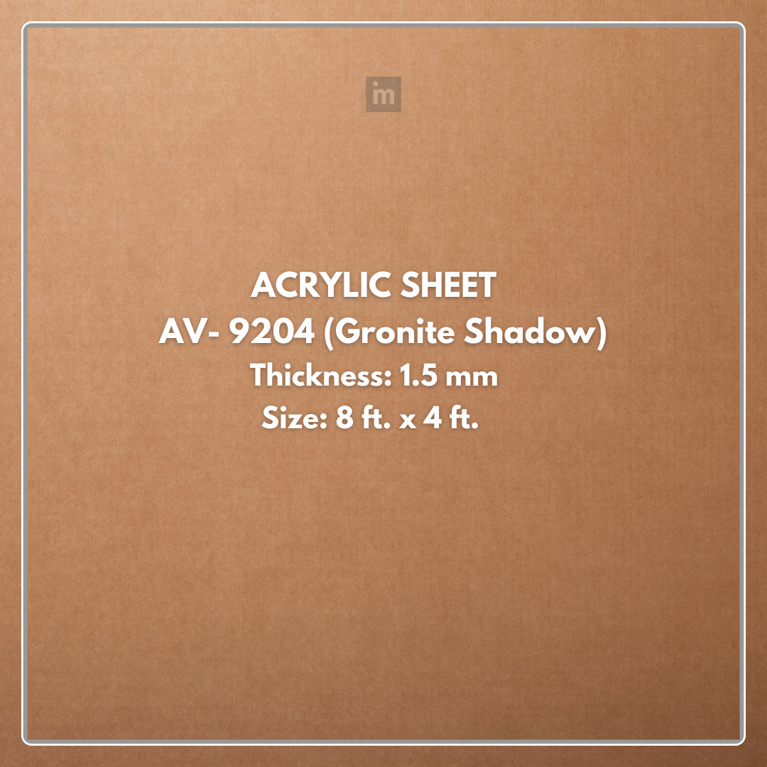 AV - 9204 - GRONITE SHADOW - GLOW - 2440MM X 1220MM (8FT X 4FT) - 1.5MM - 6H ANTI SCRATCH ACRYLIC SHEET