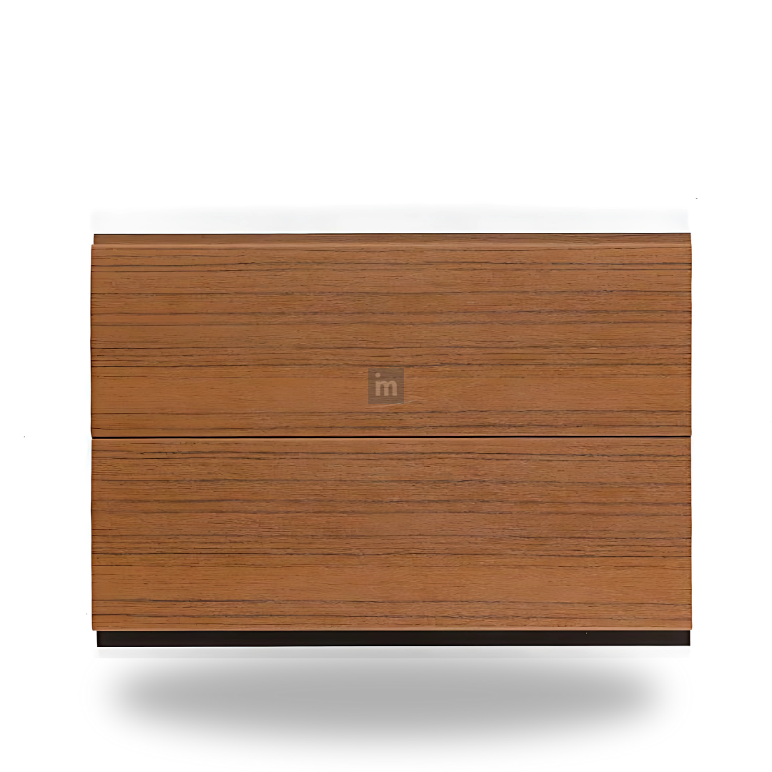 AW 11: NATURAL TEAK / ALUCLAD SIDING BOARDS / ACP BASED LOUVERS / 9 FT x 114 MM x 16 MM