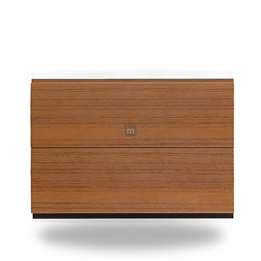 AW 11: NATURAL TEAK / ALUCLAD SIDING BOARDS / ACP BASED LOUVERS / 9 FT x 114 MM x 16 MM