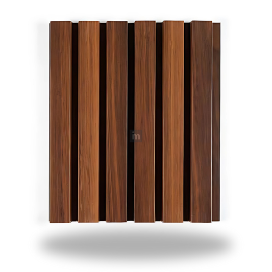 AX 6: PLANKED WALNUT / ALUCLAD LOUVERS / ACP BASED LOUVERS / 9 FT x 135 MM x 20 MM