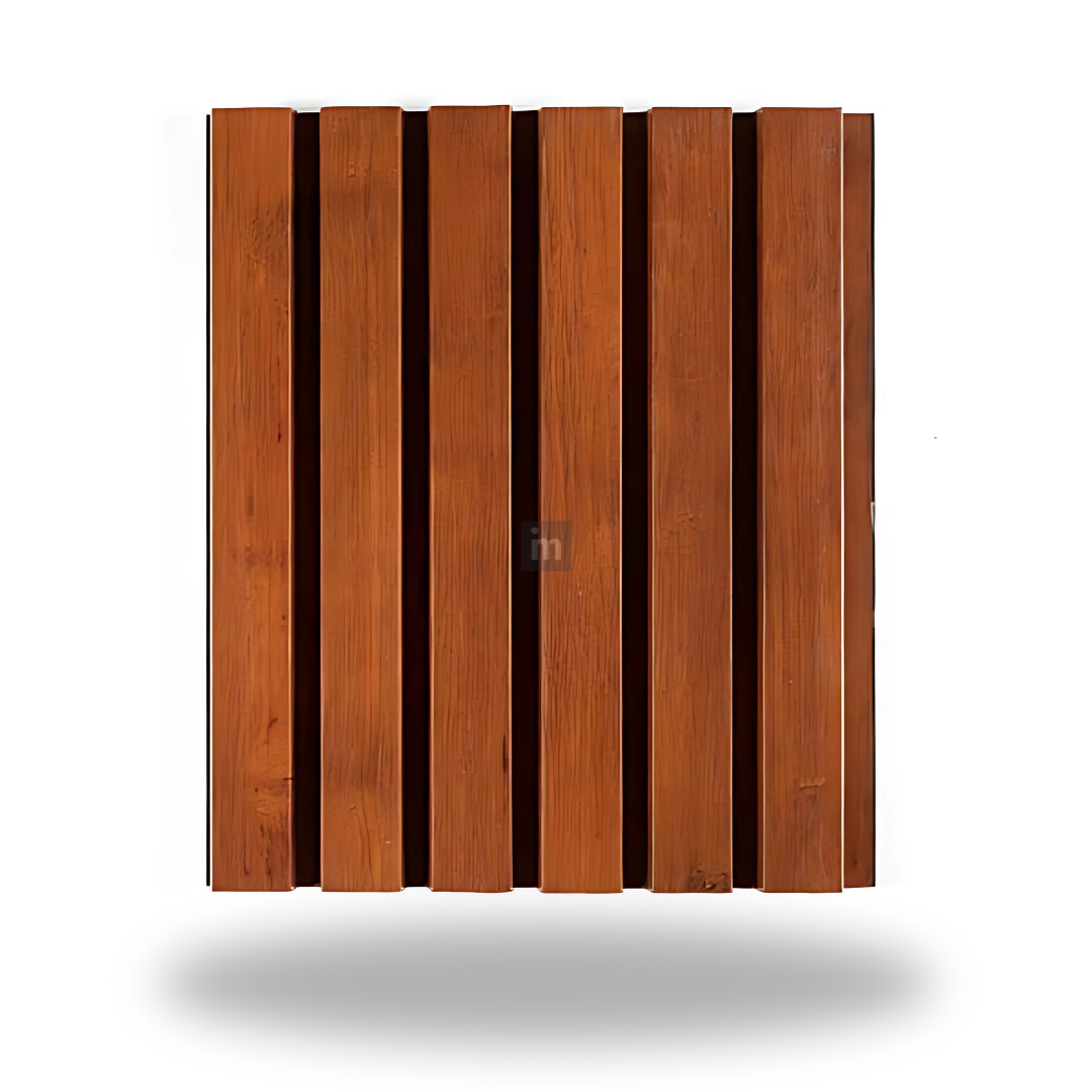 AX 7: GOLDEN OAK / ALUCLAD LOUVERS / ACP BASED LOUVERS / 9 FT x 135 MM x 20 MM
