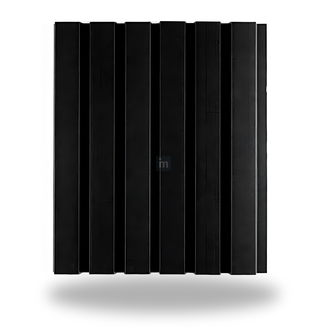 AX 8: SUPER BLACK / ALUCLAD LOUVERS / ACP BASED LOUVERS / 9 FT x 135 MM x 20 MM