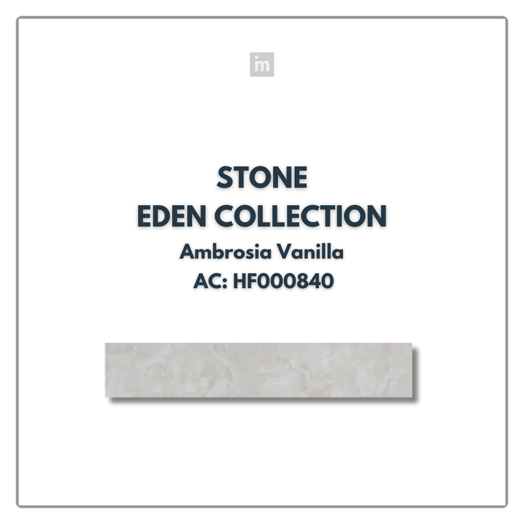 AC: HF000840 - AMBROSIA VANILLA - STONE - EDEN COLLECTION -  CLICK N LOCK TILES - WELSPUN FLOORING