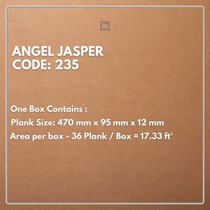 235 - ANGEL JASPER - AC5  470MM X 95MM X 12MM - HERRINGBONE COLLECTION - REAL WOOD - MATT SURFACE - LAMINATE FLOORING
