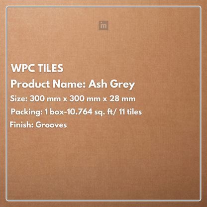 ASH GREY - WPC TILES - FLOORWALK  - LAMINATE FLOORING