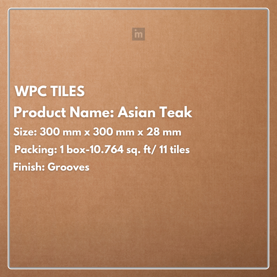 ASIAN TEAK - WPC TILES - FLOORWALK  - LAMINATE FLOORING