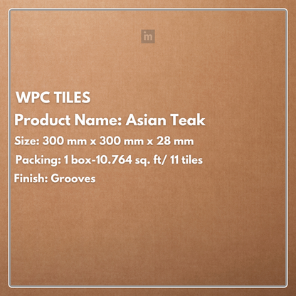 ASIAN TEAK - WPC TILES - FLOORWALK  - LAMINATE FLOORING