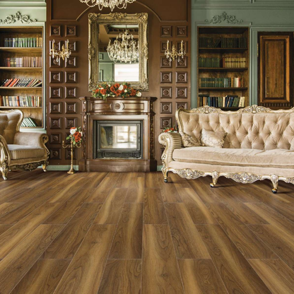 654 - BARLEY OAK - AC5 1217MM X 197MM X 12MM - RADIANT - LAMINATE WOODEN FLOORING
