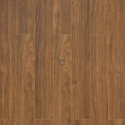 382 - BERGAMO WALNUT - AC5 1215MM X 128MM X 8MM - ELEVATE LUXURIOUS WALNUT SHADES  - LAMINATE WOODEN  FLOORING