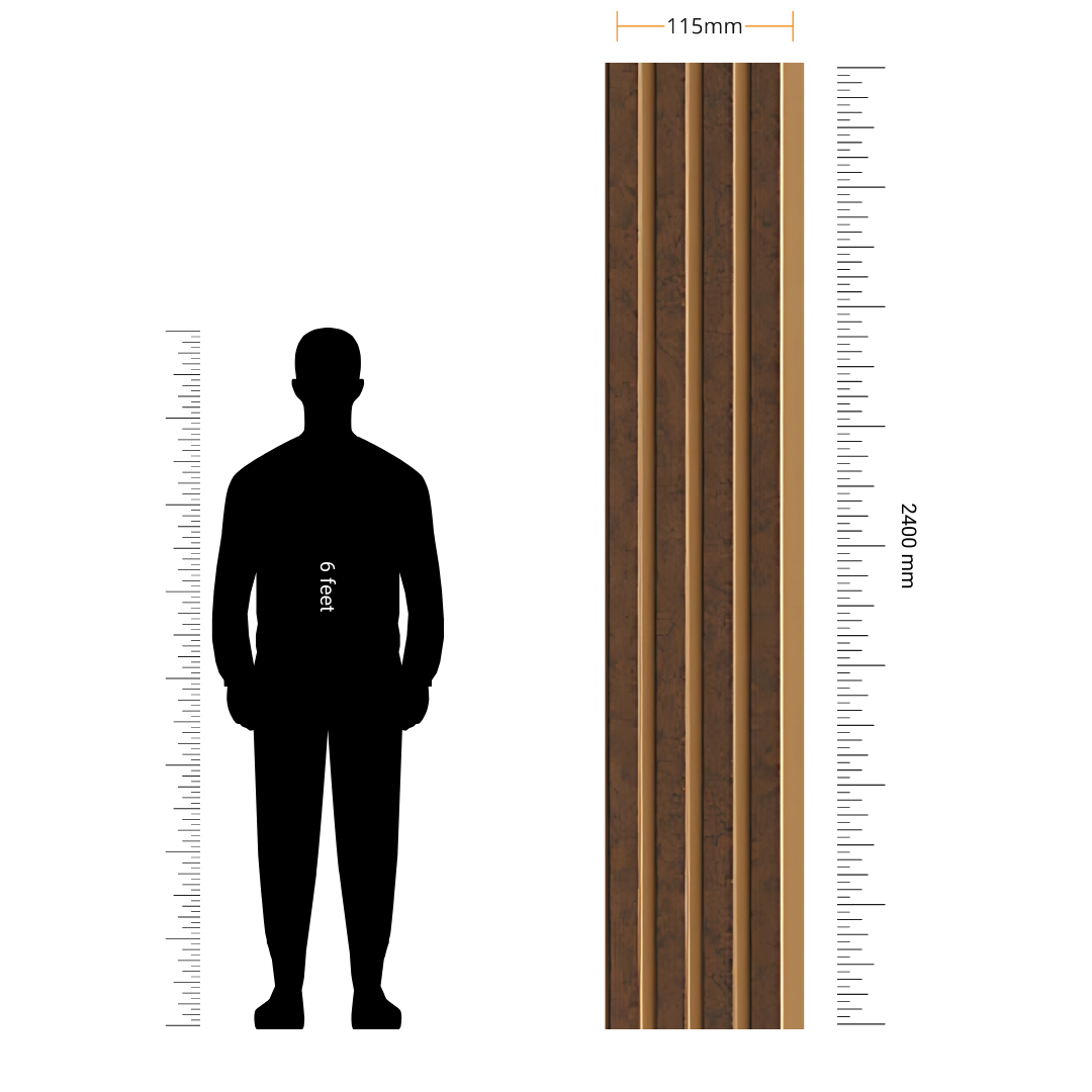 BETA - 14 / CISCON VOGUE COLLECTION / ALPHA-BETA SERIES / LOUVERS / 8 FT x 115MM