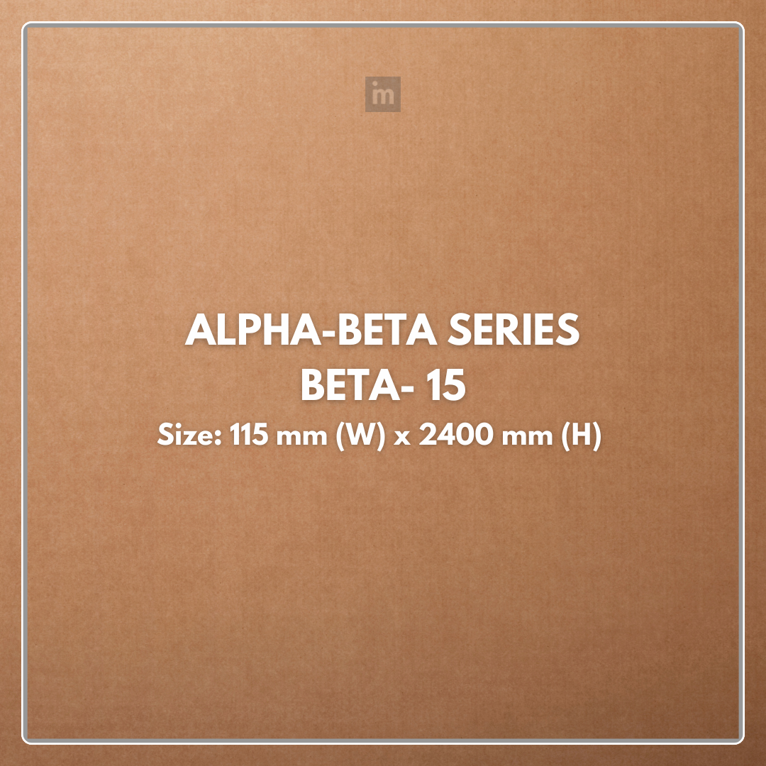 BETA - 15 / CISCON VOGUE COLLECTION / ALPHA-BETA SERIES / LOUVERS / 8 FT x 115MM