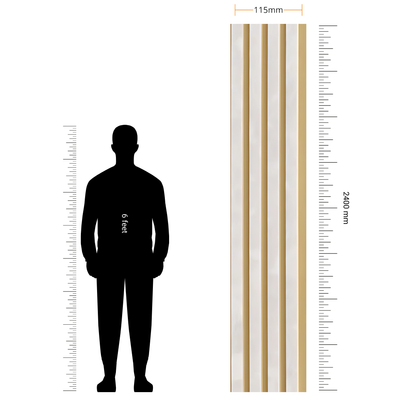 BETA- 18 / CISCON VOGUE COLLECTION / ALPHA-BETA SERIES / LOUVERS / 8 FT x 115MM