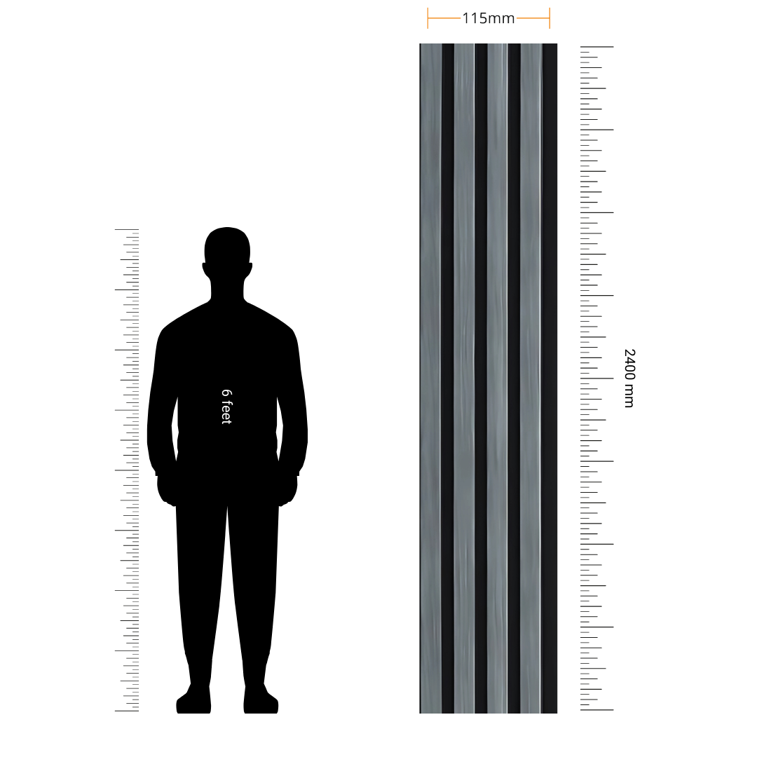 BETA- 23 / CISCON VOGUE COLLECTION / ALPHA-BETA SERIES / LOUVERS / 8 FT x 115MM