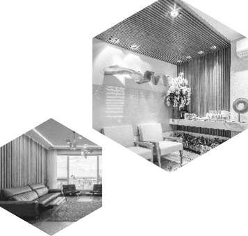 LV 514 - HEIGHT 8 FEET X WIDTH 5 INCH X THICKNESS 12MM - FLUTED LOUVERS - DECORATIVE CHARCOAL PANELS