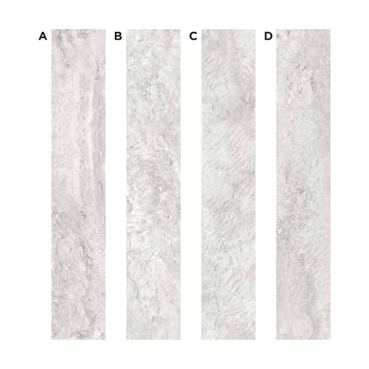 AC: HF001369 - BIANCO TRAVERTINE - STONE - EDEN COLLECTION -  CLICK N LOCK TILES - WELSPUN FLOORING