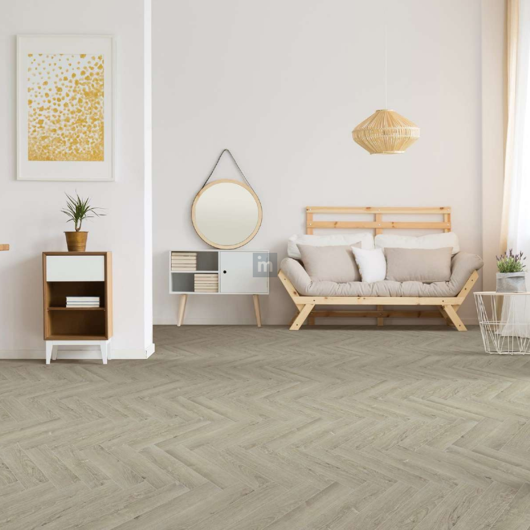 231 - BLANCO ZEUS - AC5  470MM X 95MM X 12MM - HERRINGBONE COLLECTION - REAL WOOD - MATT SURFACE - LAMINATE FLOORING