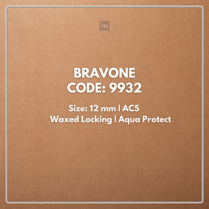 9932 - BRAVONE - AC5 12MM - HERITAGE COLLECTION - LAMINATE WOODEN FLOORING