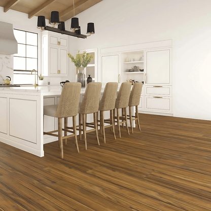 AC: HF001135 - BRUNETTE WOOD - WOOD - BLISS COLLECTION - 8.86INCH X 48.03INCH X 4MM - CLICK N LOCK TILES - WELSPUN FLOORING