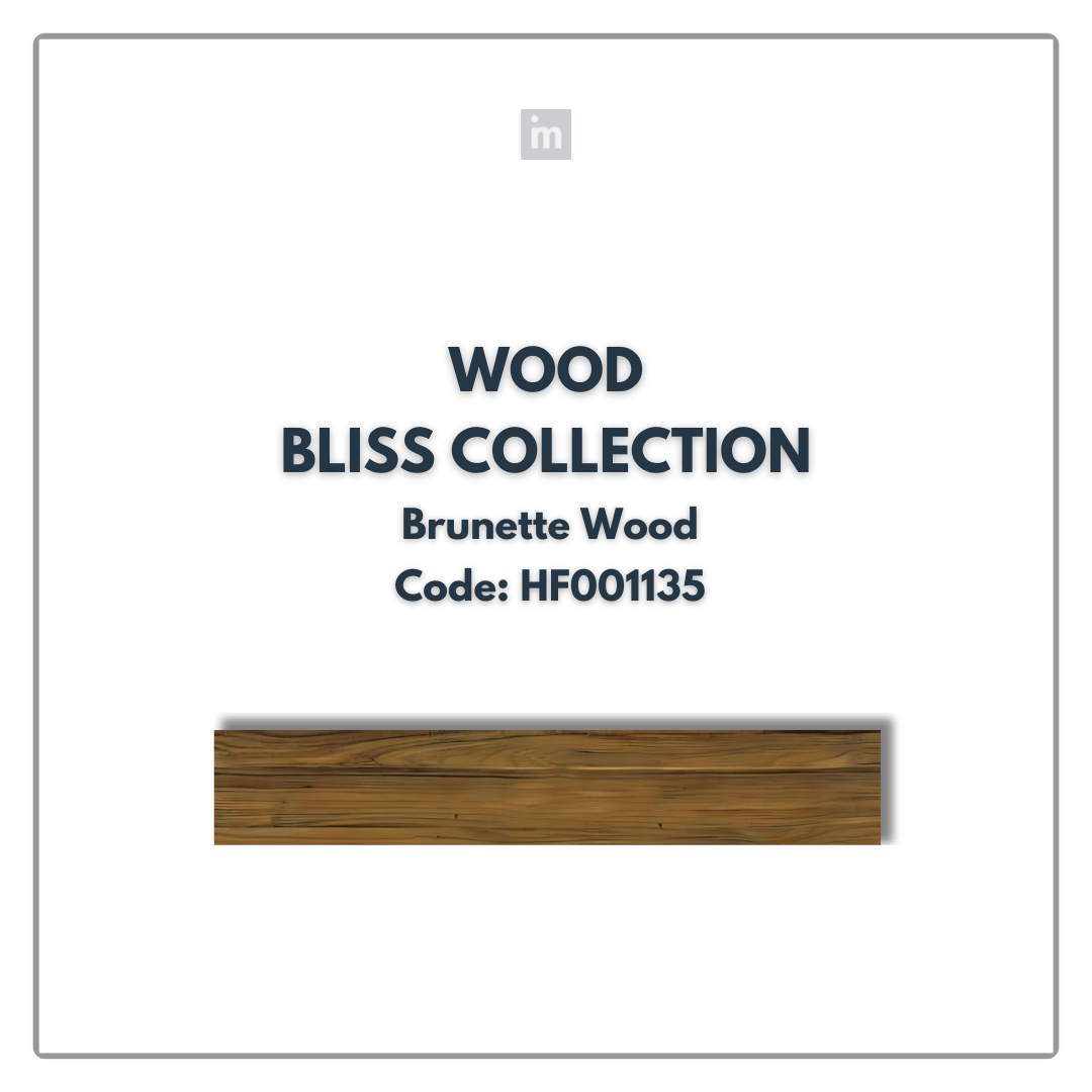 AC: HF001135 - BRUNETTE WOOD - WOOD - BLISS COLLECTION - 8.86INCH X 48.03INCH X 4MM - CLICK N LOCK TILES - WELSPUN FLOORING