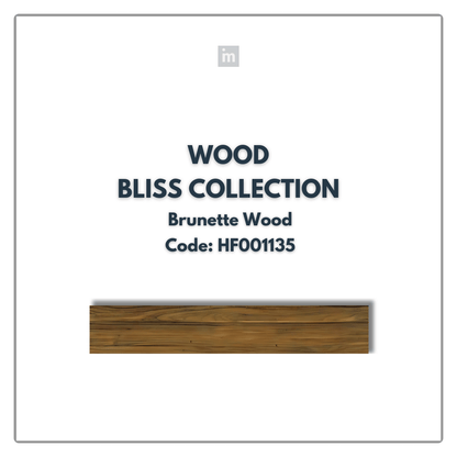 AC: HF001135 - BRUNETTE WOOD - WOOD - BLISS COLLECTION - 8.86INCH X 48.03INCH X 4MM - CLICK N LOCK TILES - WELSPUN FLOORING