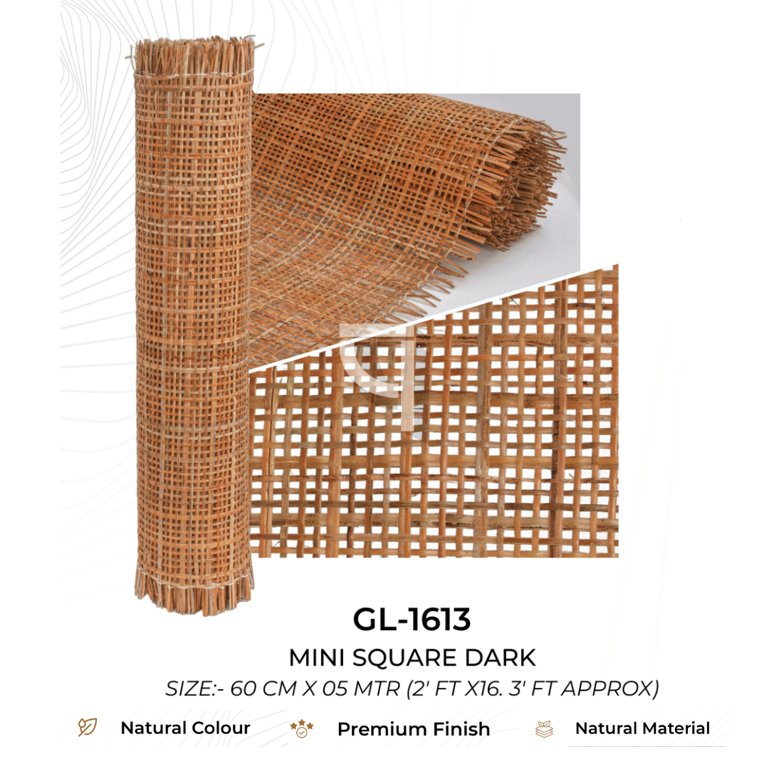 GL-1613 NATURAL RATTEN CANE - 2FT WIDTH X 16.3FT LENGTH