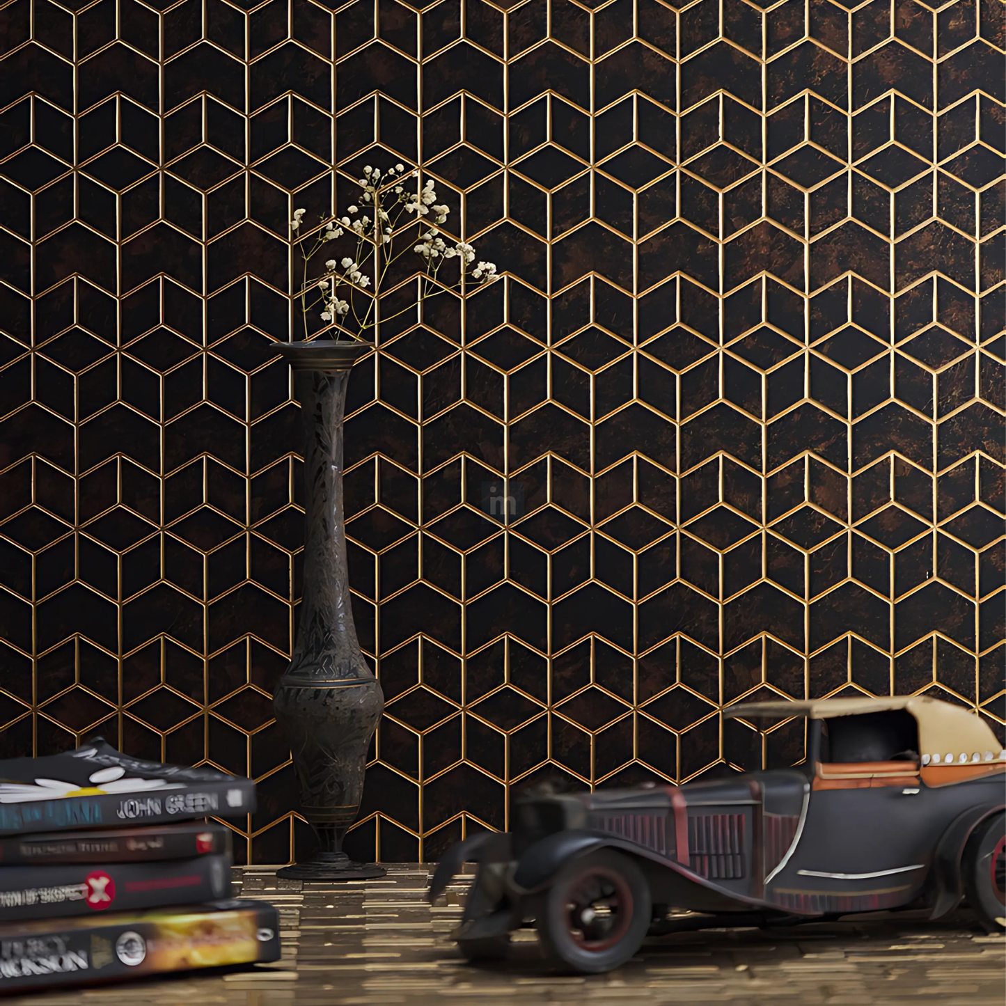 CB 57 - 8FT X 600MM X 4MM - CHARCO CHARM - DECORATIVE CHARCOAL PANELS