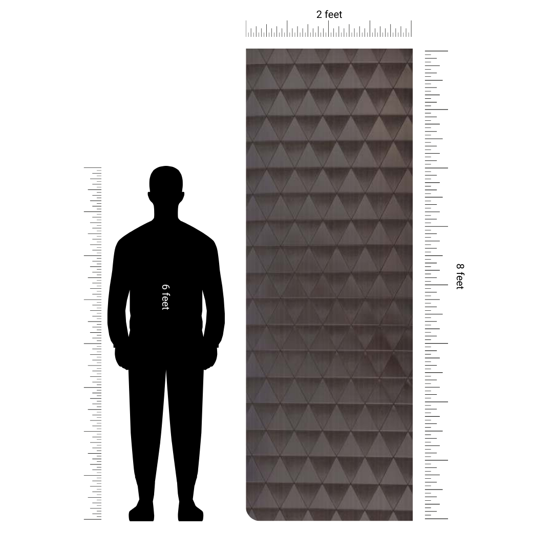 CH - 1034 PR - 2 FT X 8 FT - DECORATIVE CHARCOAL PANELS - CHARCOLITE