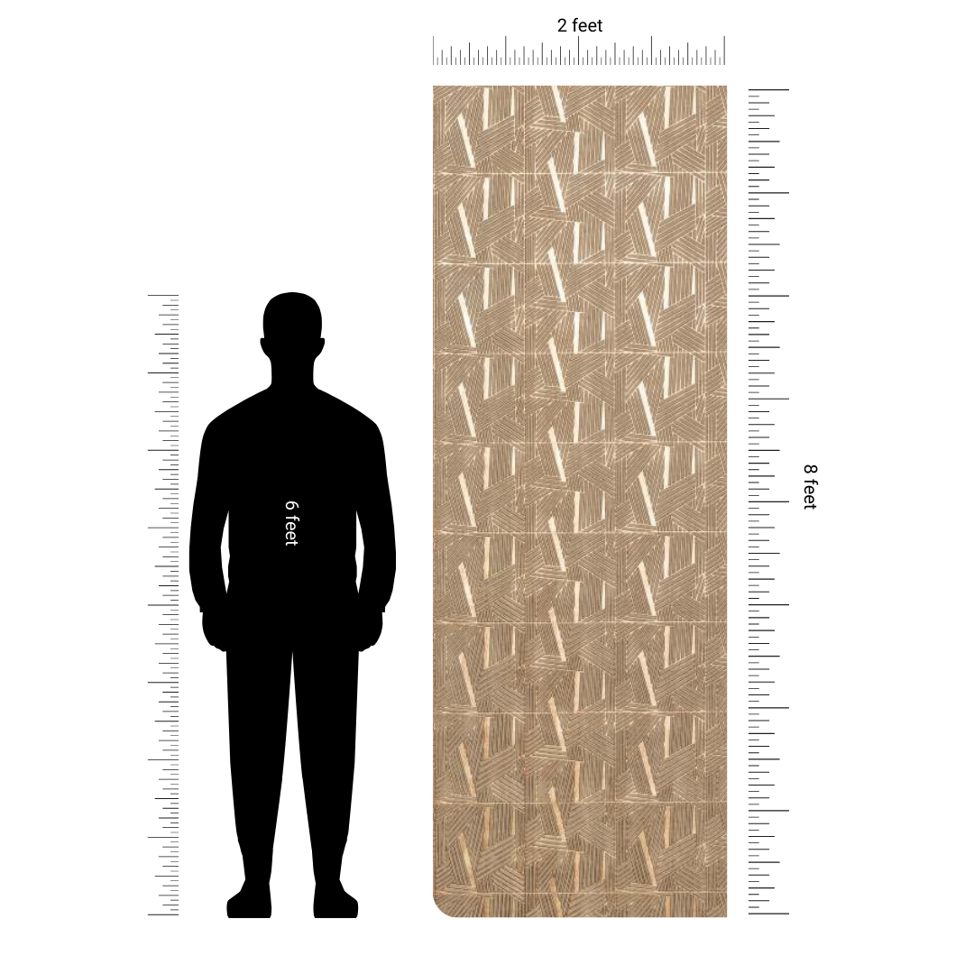 CH - 1048 PR - 2 FT X 8 FT - DECORATIVE CHARCOAL PANELS - CHARCOLITE