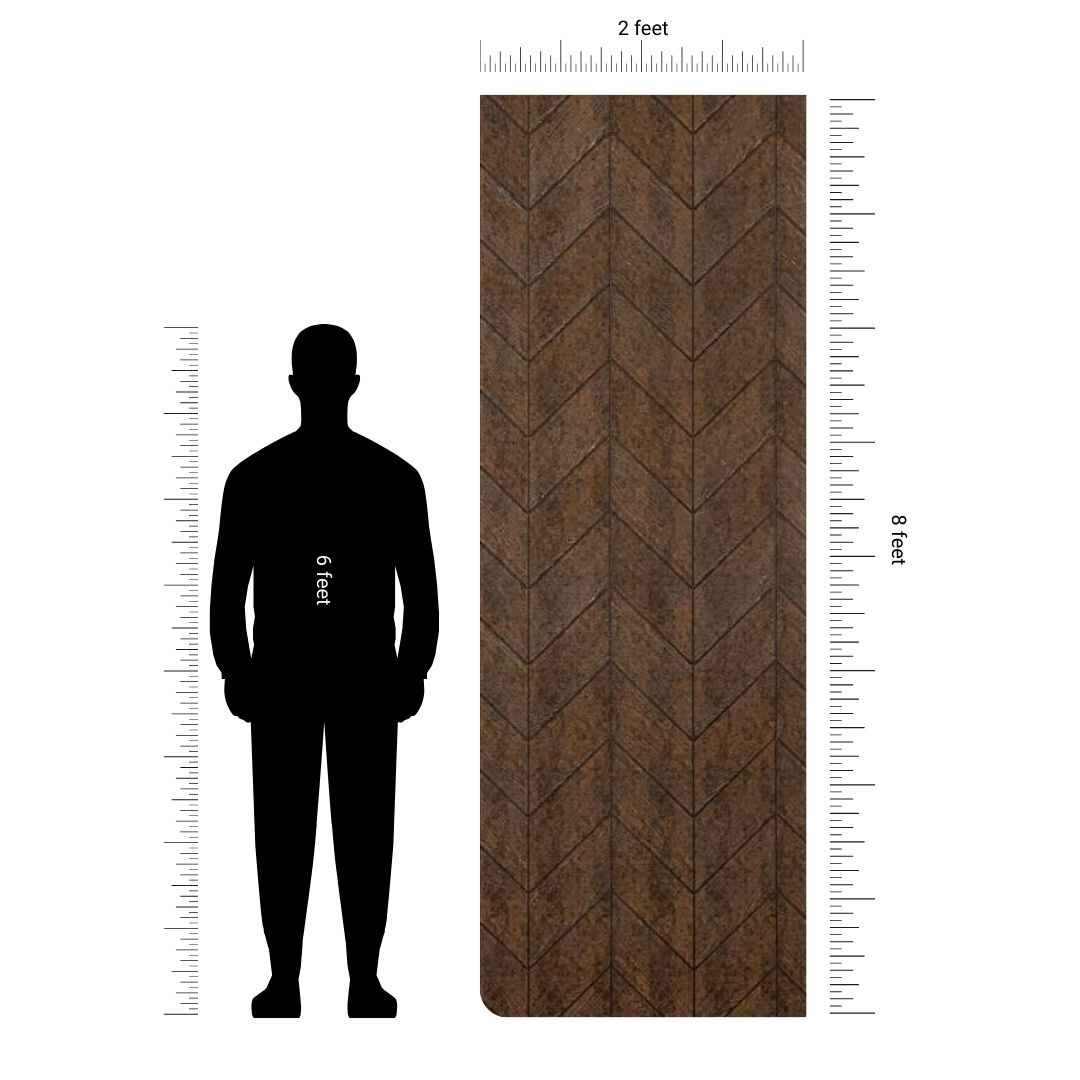 CH - 1054 PR - 2 FT X 8 FT - DECORATIVE CHARCOAL PANELS - CHARCOLITE