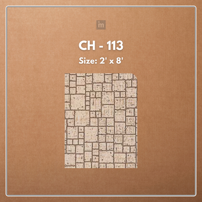 CH - 113 - 2 FT X 8 FT - DECORATIVE CHARCOAL PANELS - CHARCOLITE