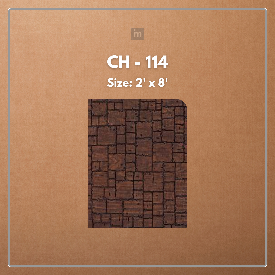 CH - 114 - 2 FT X 8 FT - DECORATIVE CHARCOAL PANELS - CHARCOLITE