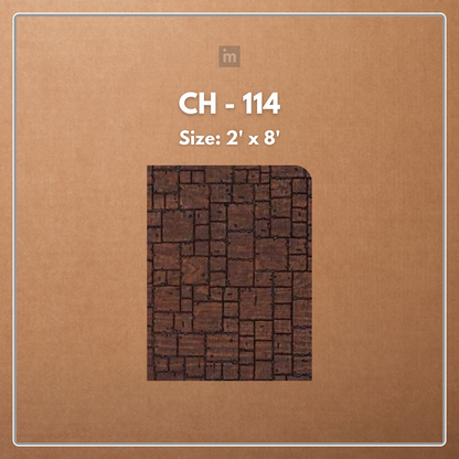 CH - 114 - 2 FT X 8 FT - DECORATIVE CHARCOAL PANELS - CHARCOLITE